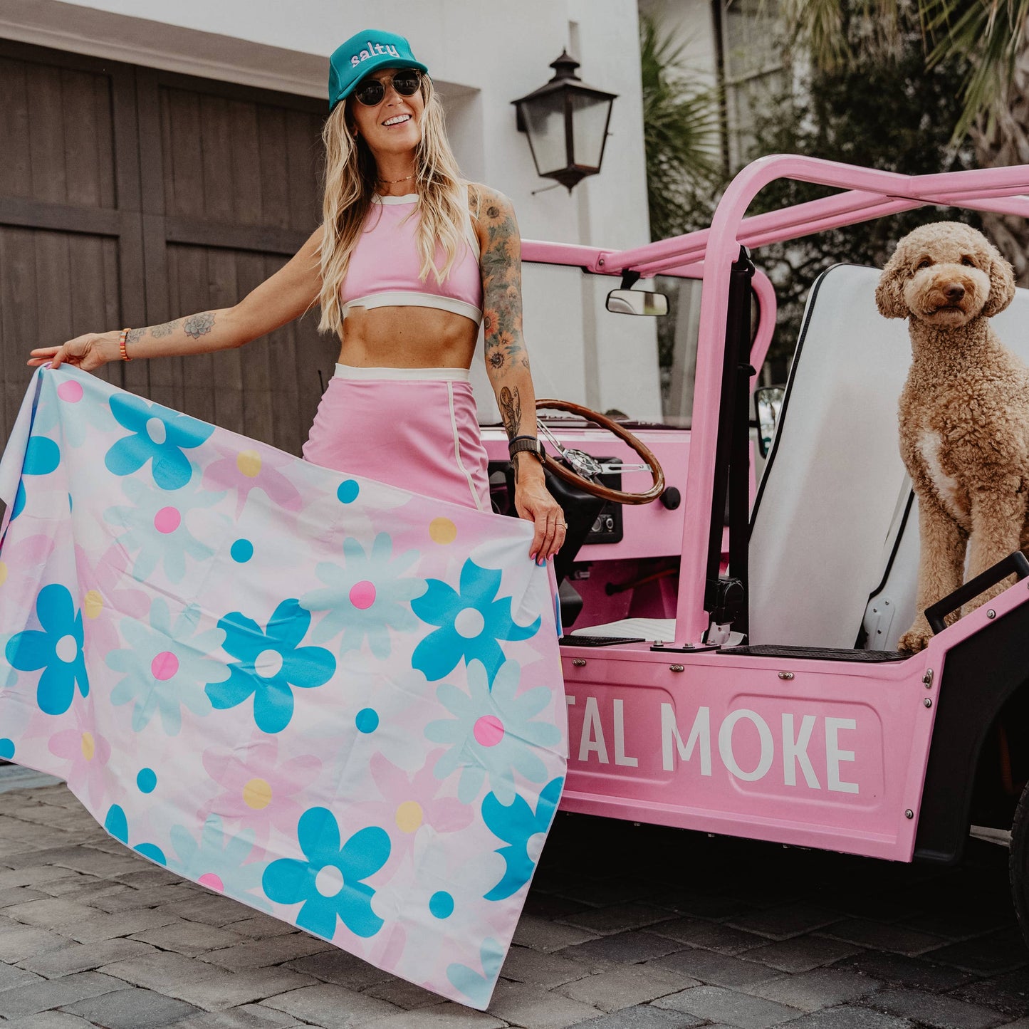 Cool Flowers Quick Dry Beach Towel