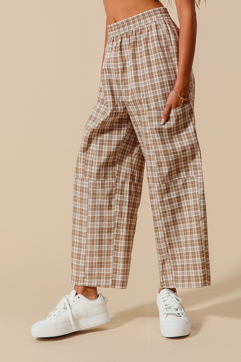 Fall in Love Plaid Wide Leg Pants