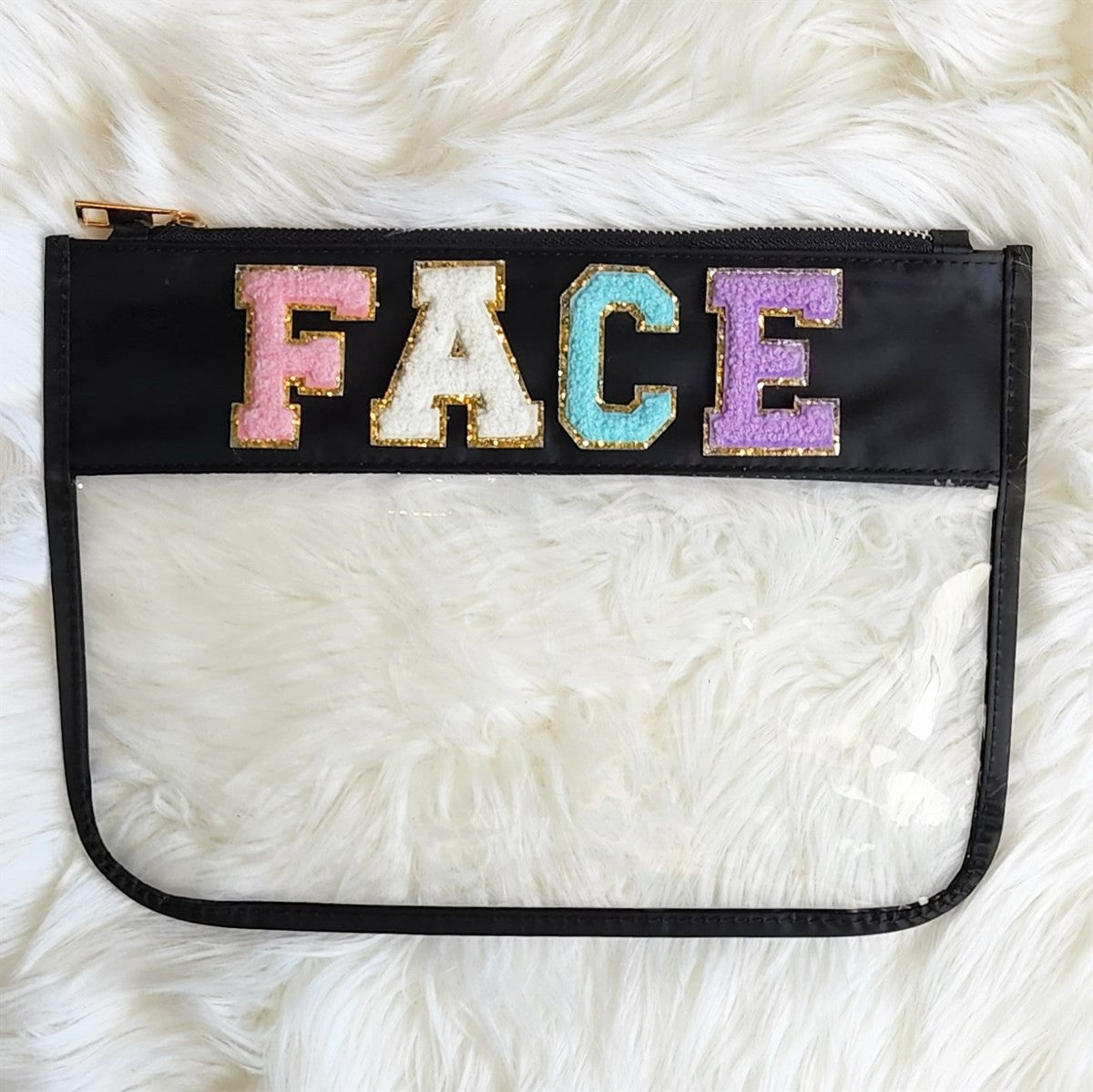 Face Varsity Letter Pouch