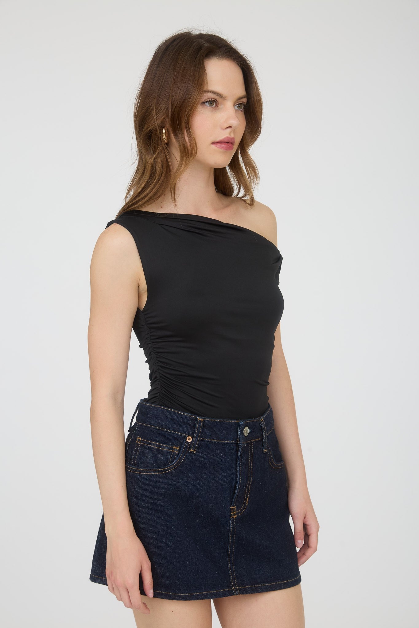 Night Out Off Shoulder Top-Black