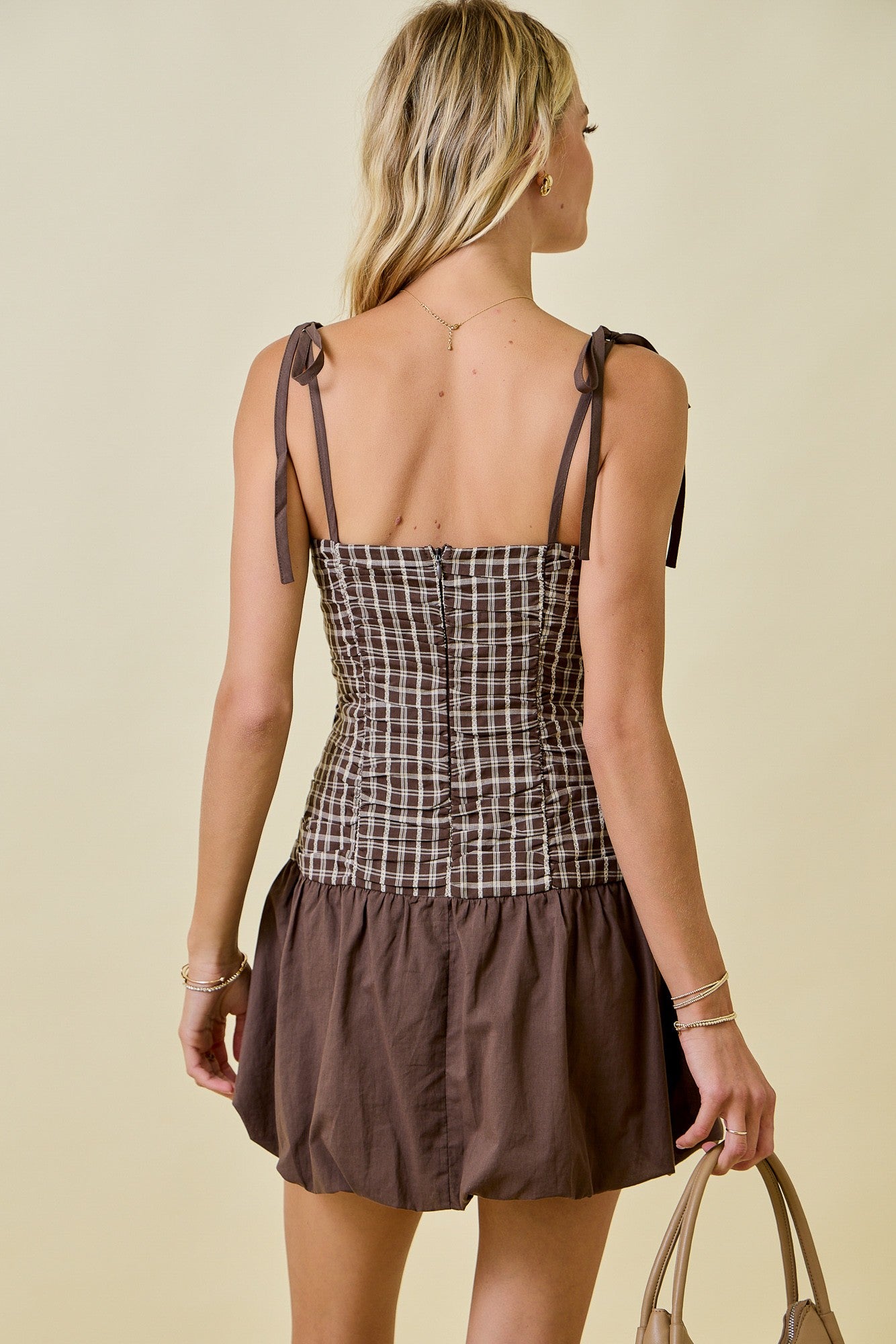 Fall For You Gingham Dress
