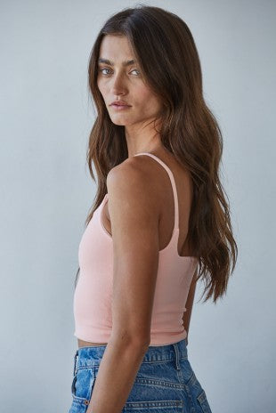 Reversible Layered Cami-Light Pink