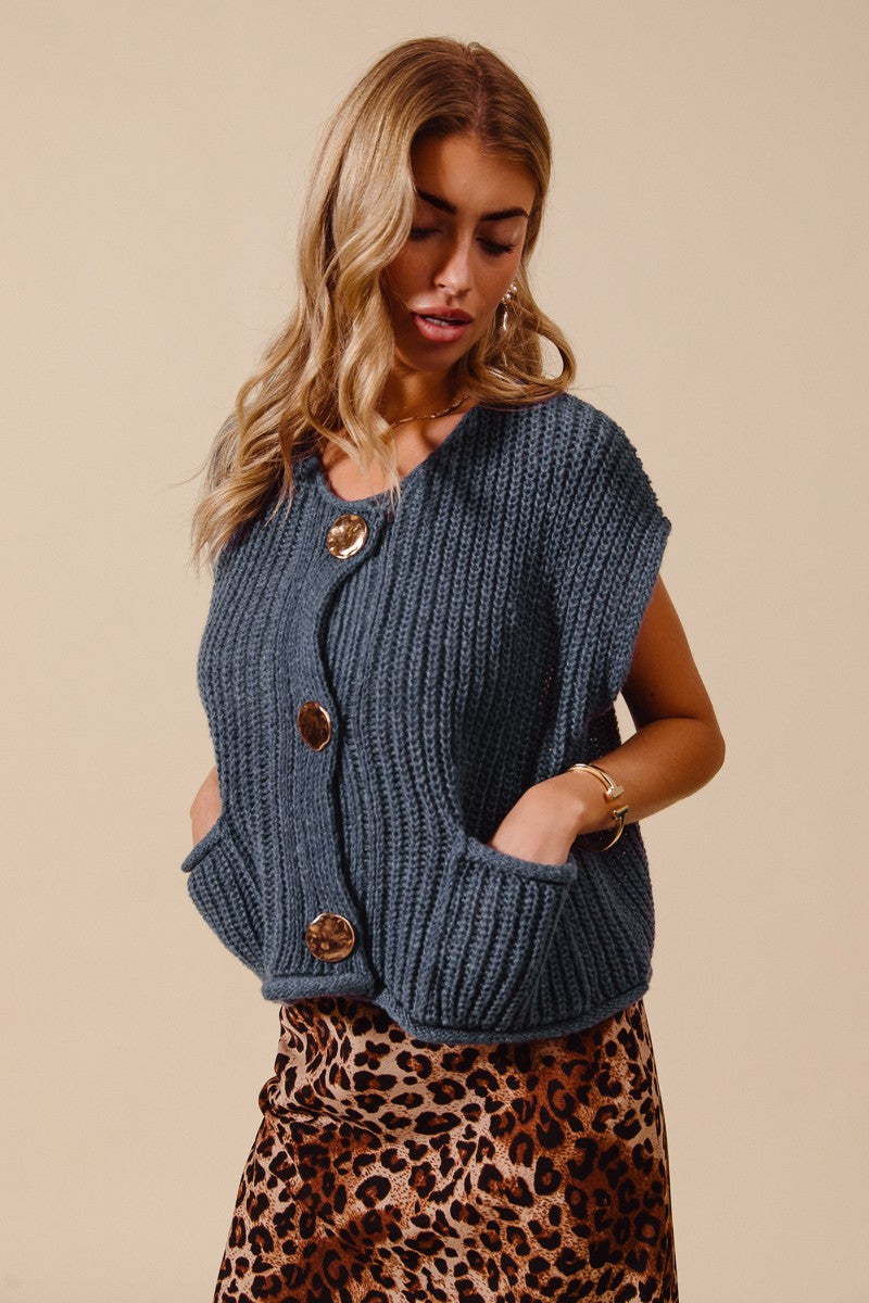 Midnight Blue Sweater Vest