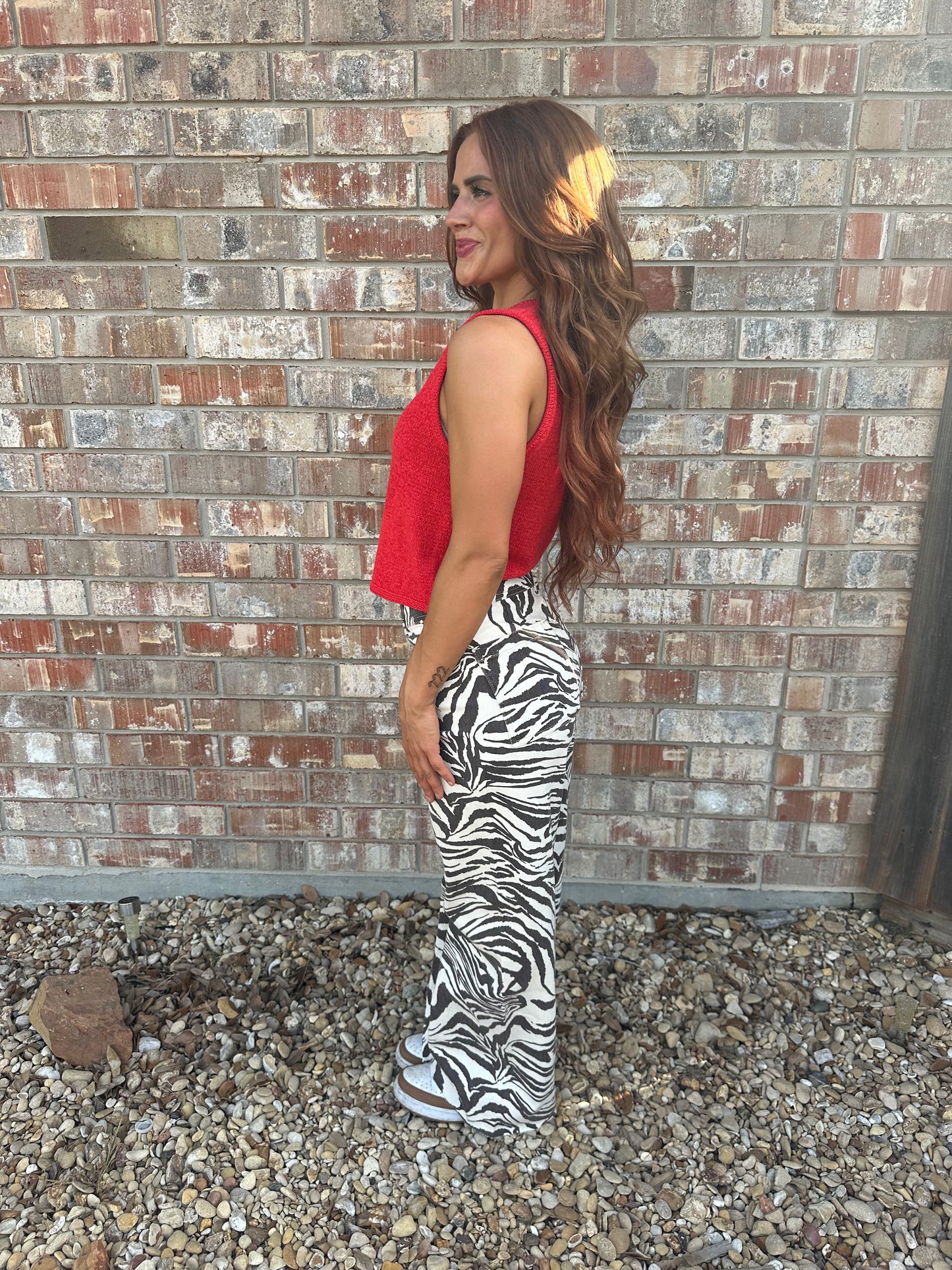 Zebra Print Stretch Pants