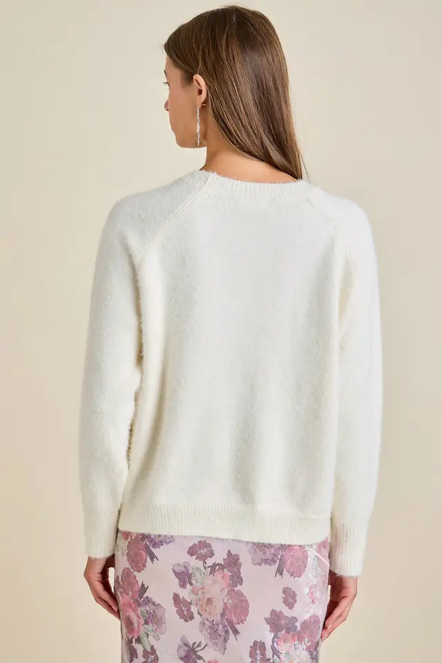 Mohair Basic Long Sleeve Sweater