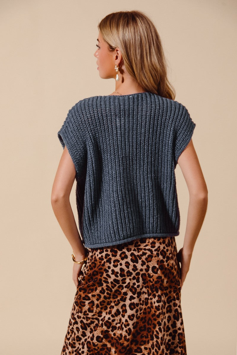 Midnight Blue Sweater Vest