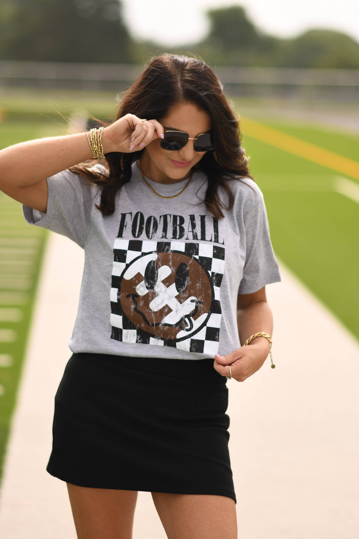 Football Checkered Smiley