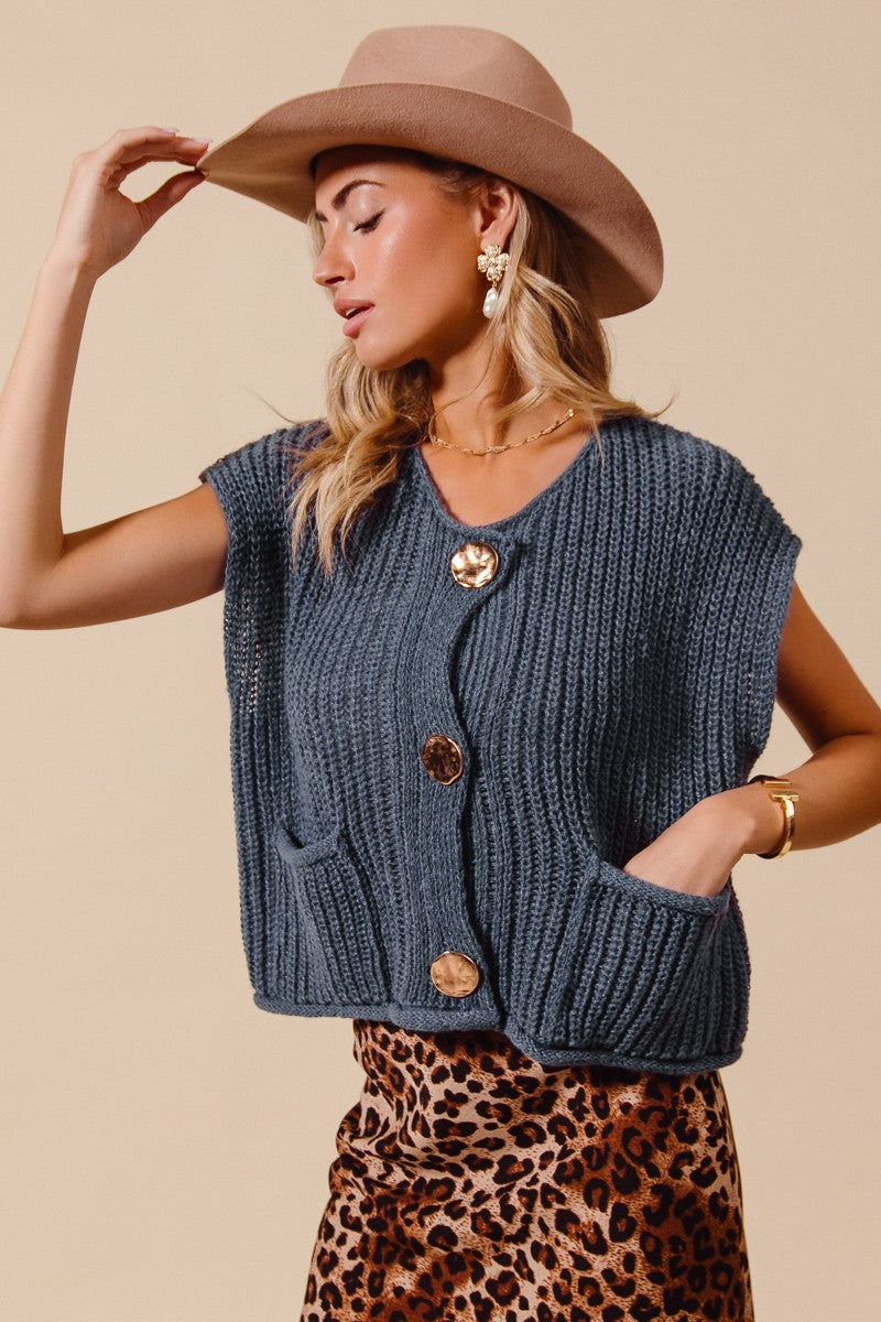Midnight Blue Sweater Vest