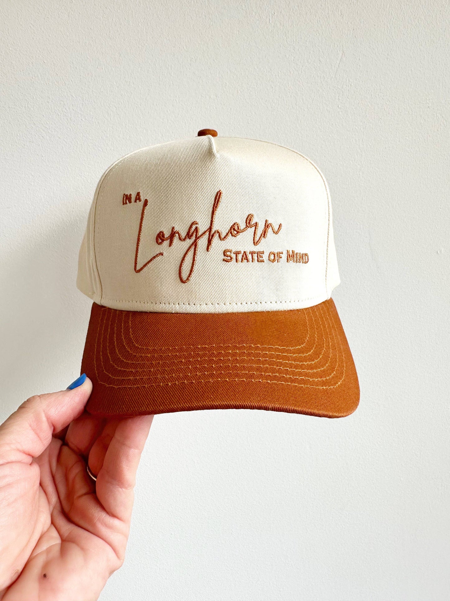 Longhorn State Of Mind Vintage Trucker Hat