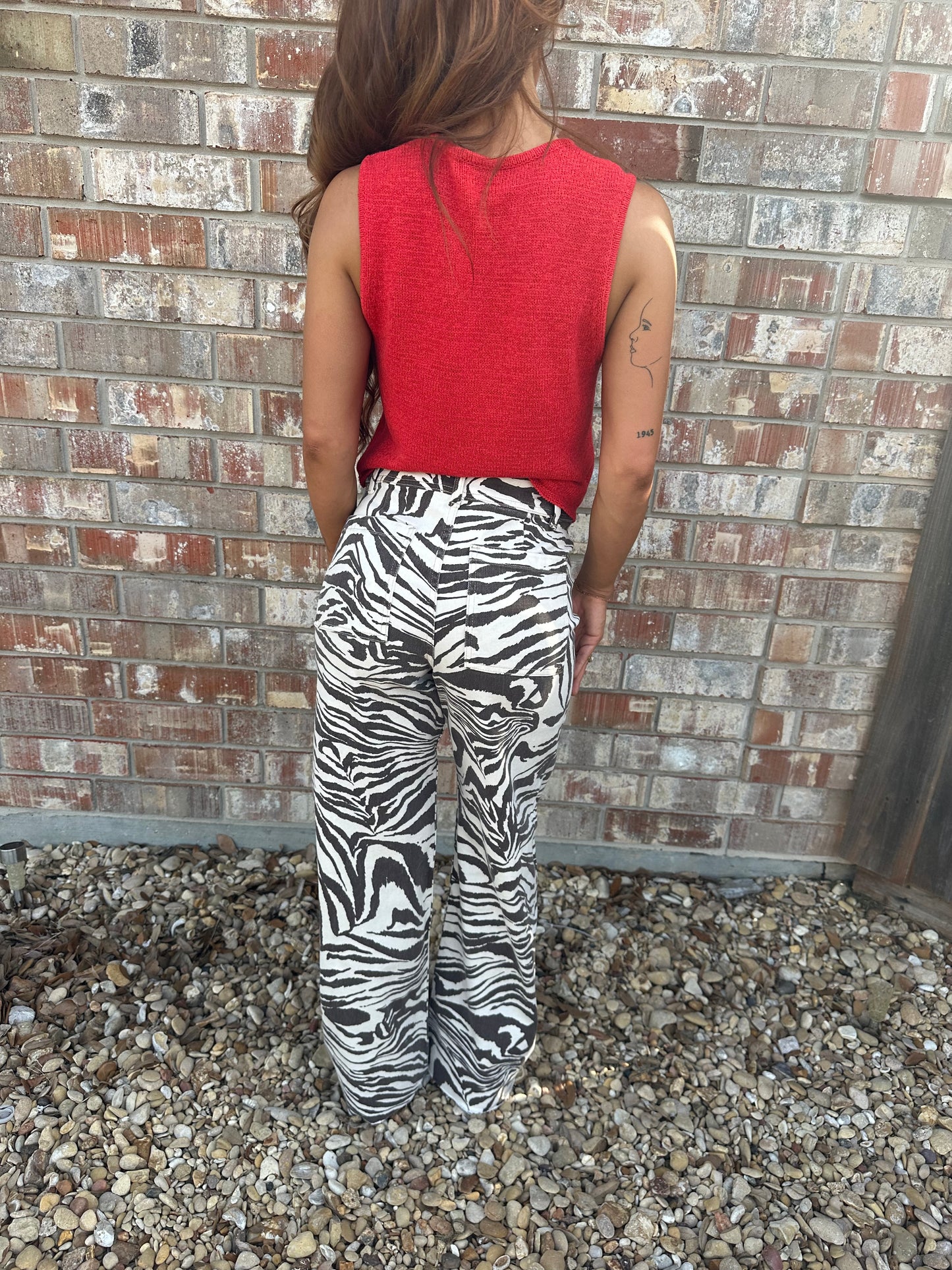 Zebra Print Stretch Pants