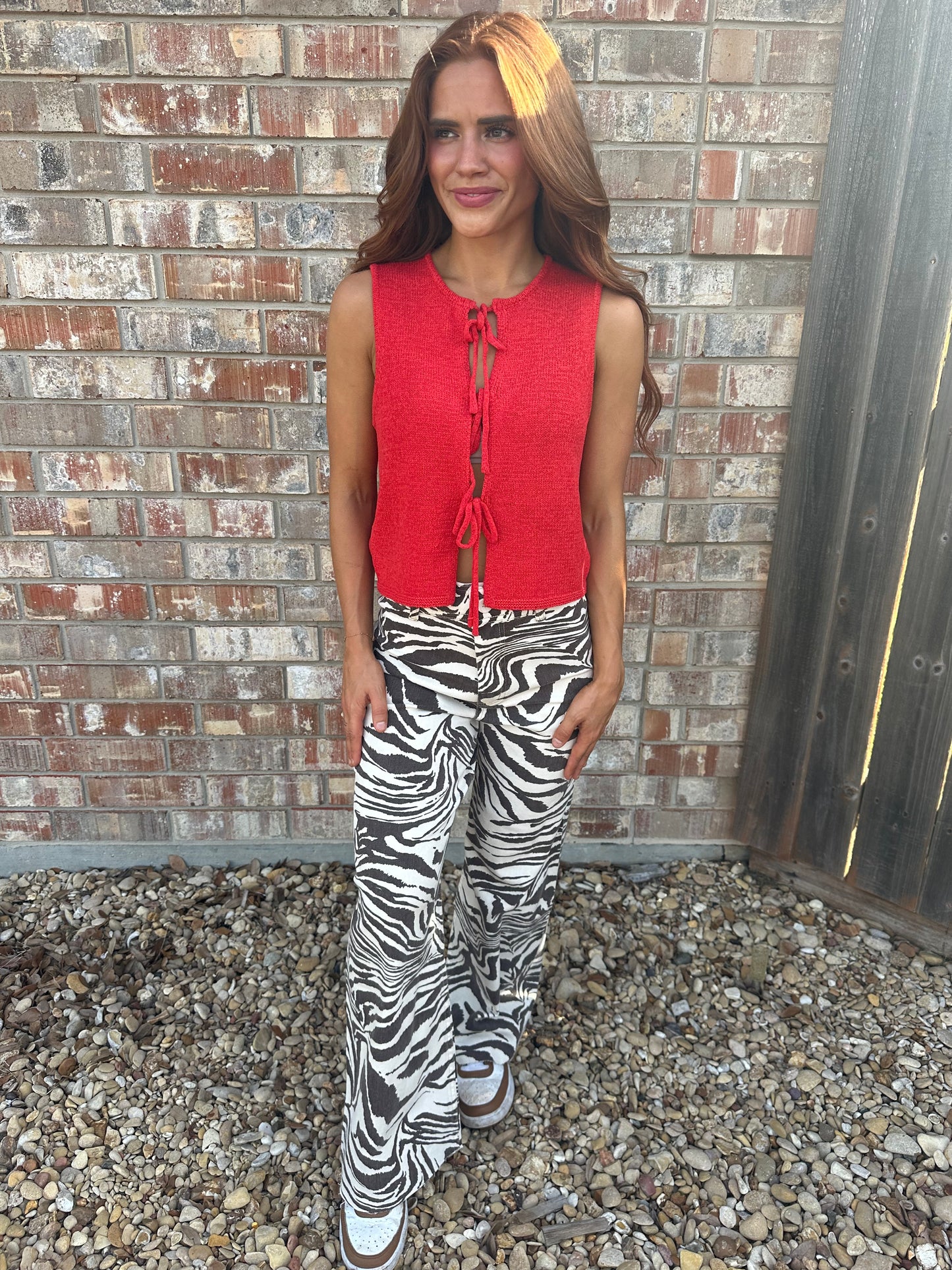 Zebra Print Stretch Pants