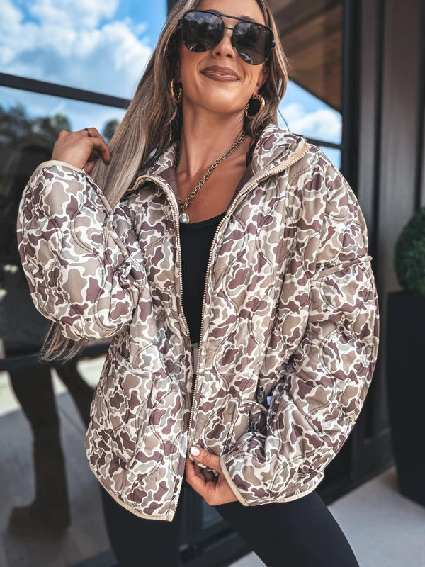 PRE-ORDER Cozy Cloud Jacket in Duck Camo