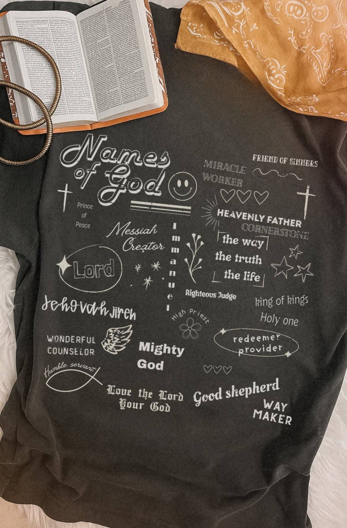 Names of God Faith Graphic Tee