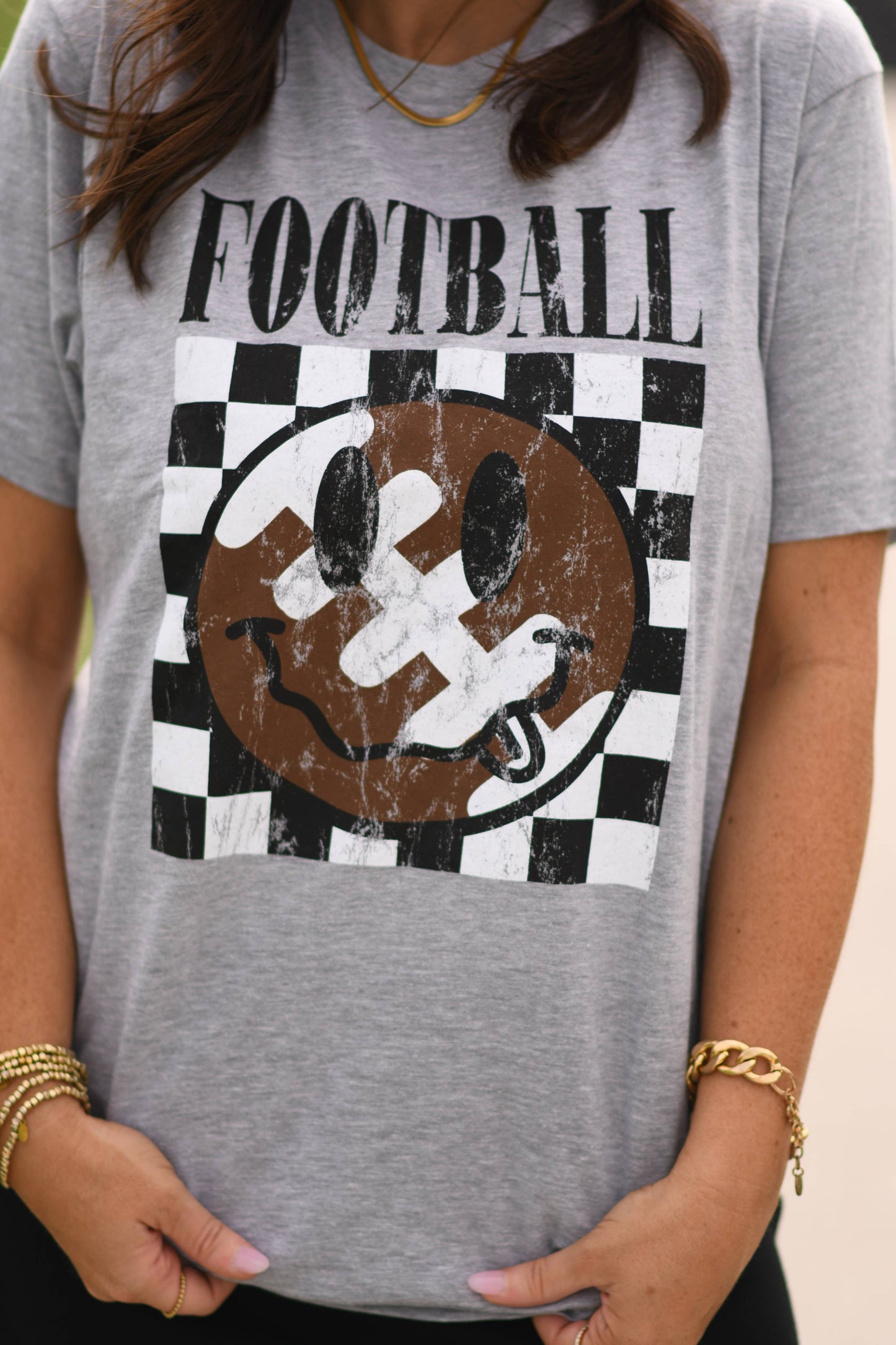 Football Checkered Smiley