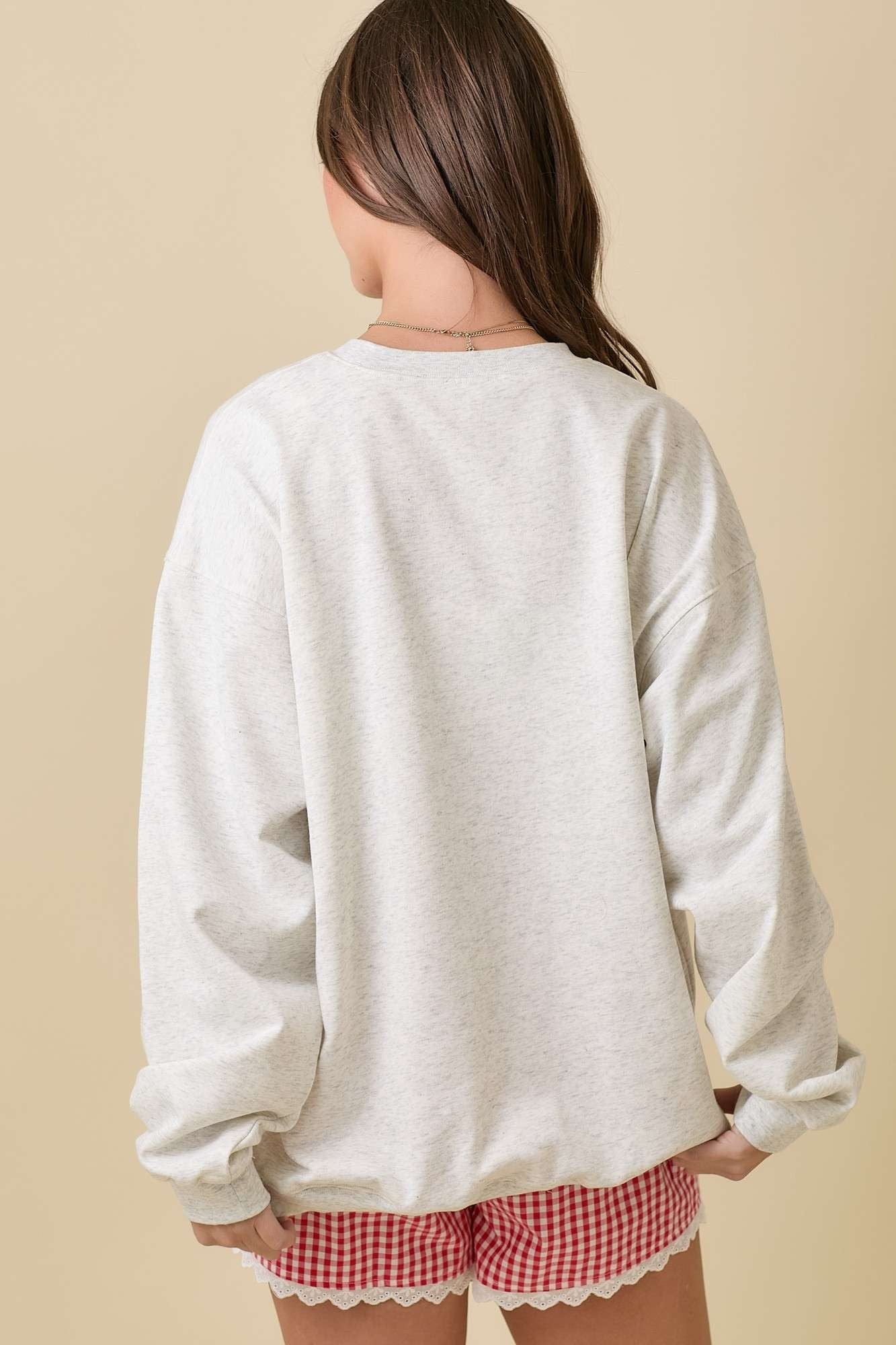 USA Patchwork Oversized Crewneck