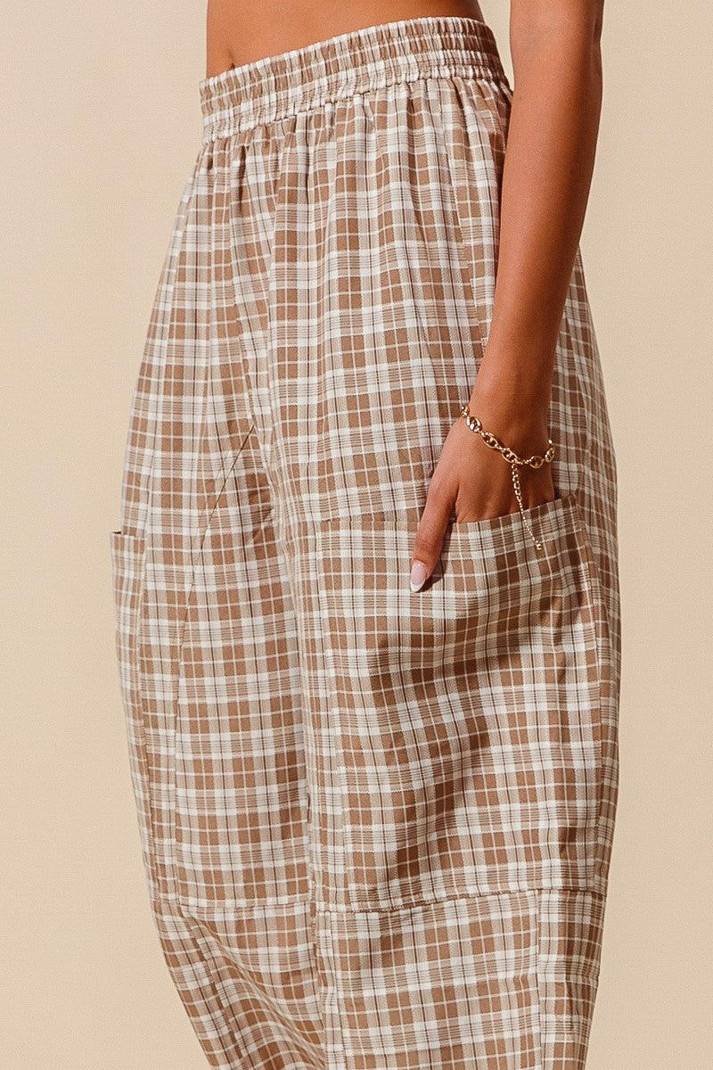 Fall in Love Plaid Wide Leg Pants