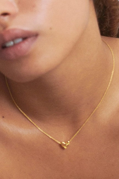 18k Stainless Steel Tarnish Free Heart Necklace
