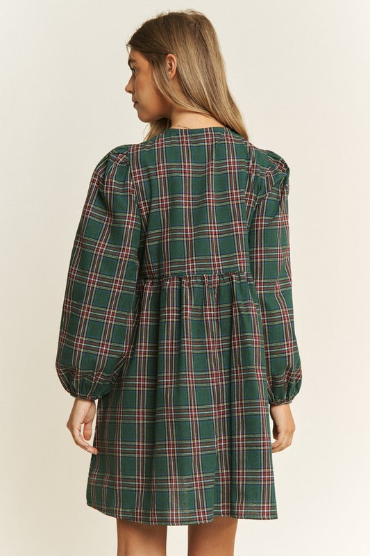 Christmas Joy Bow Mini Dress