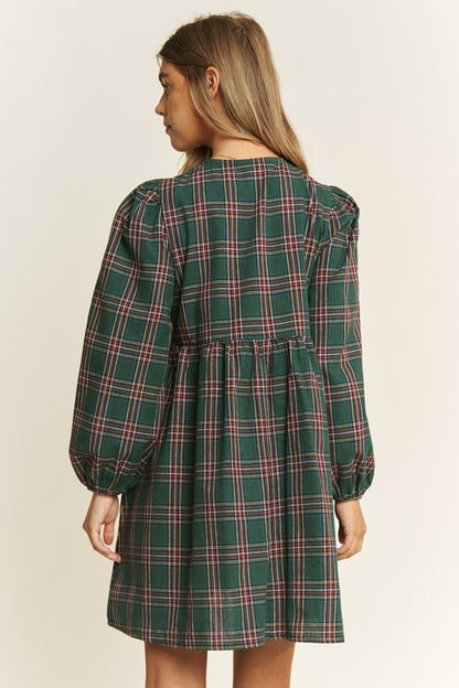 Christmas Joy Bow Mini Dress