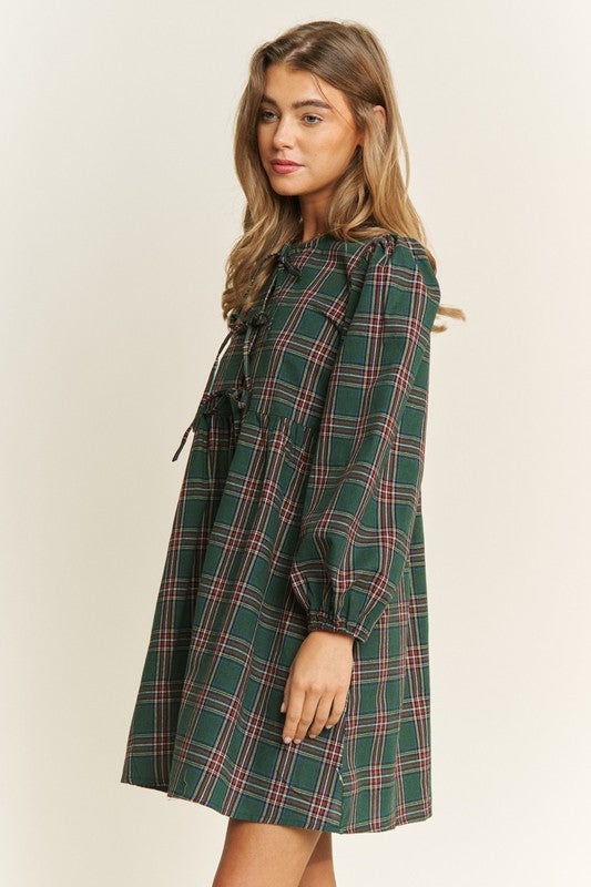 Christmas Joy Bow Mini Dress