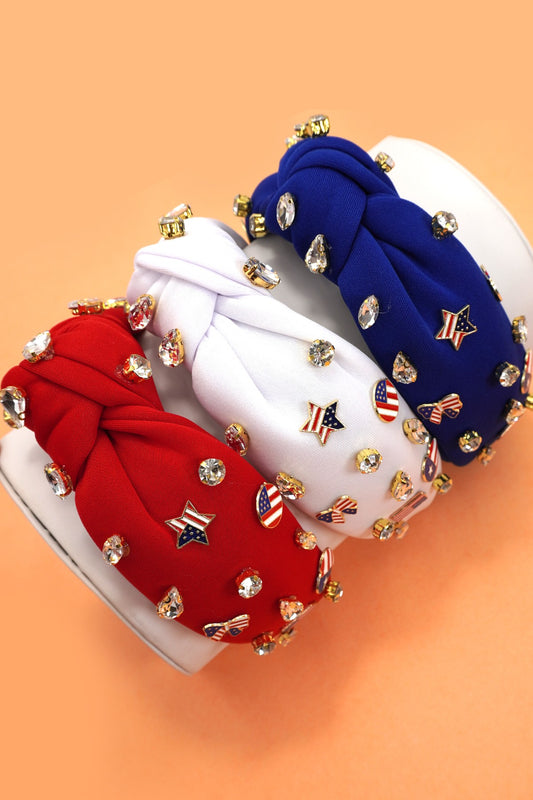 4th of July Rhinestone Headband