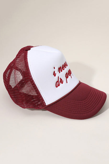 I need a Dr. Pepper trucker hat