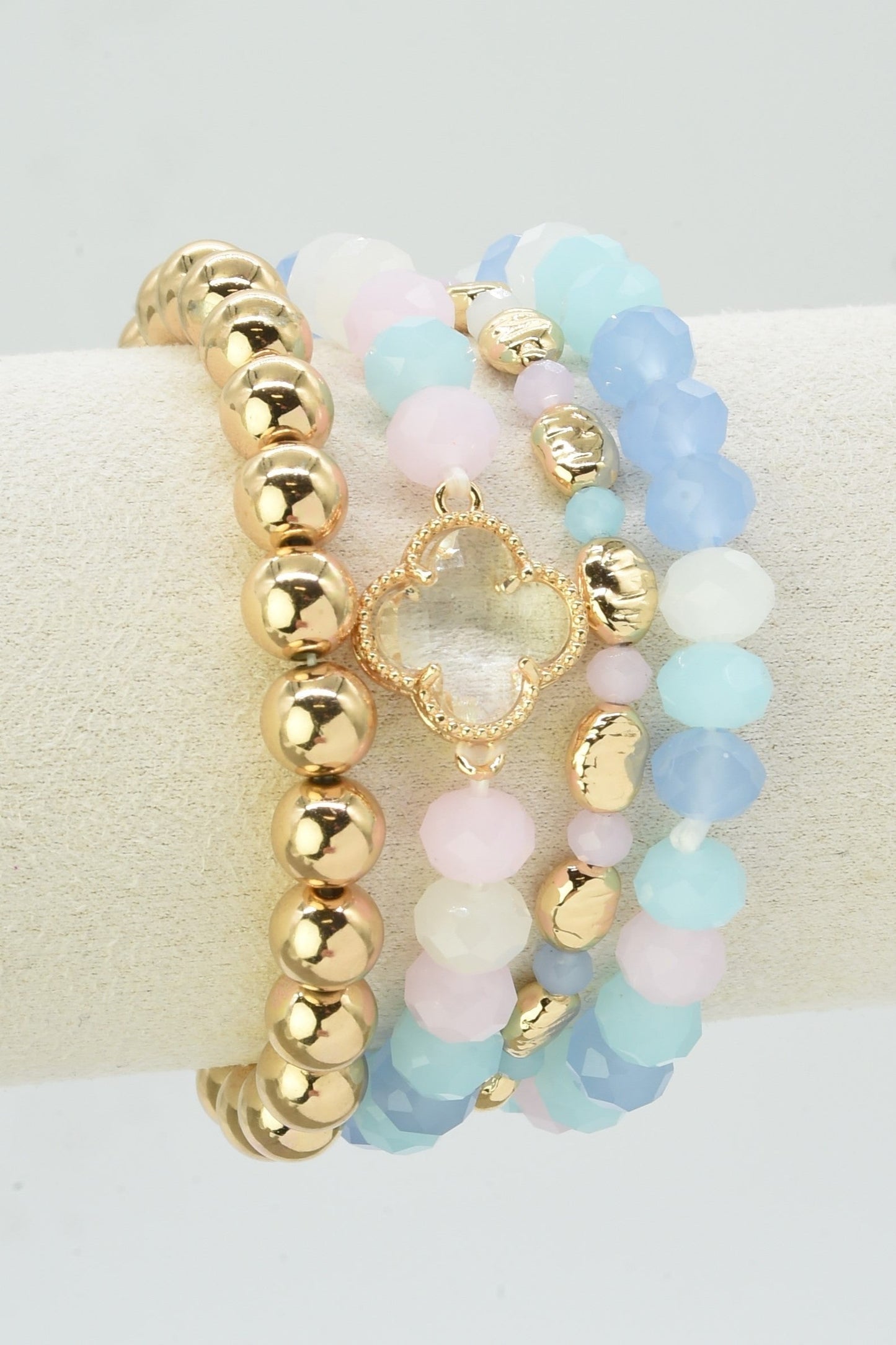 Multi Color Beaded Bracelet Set
