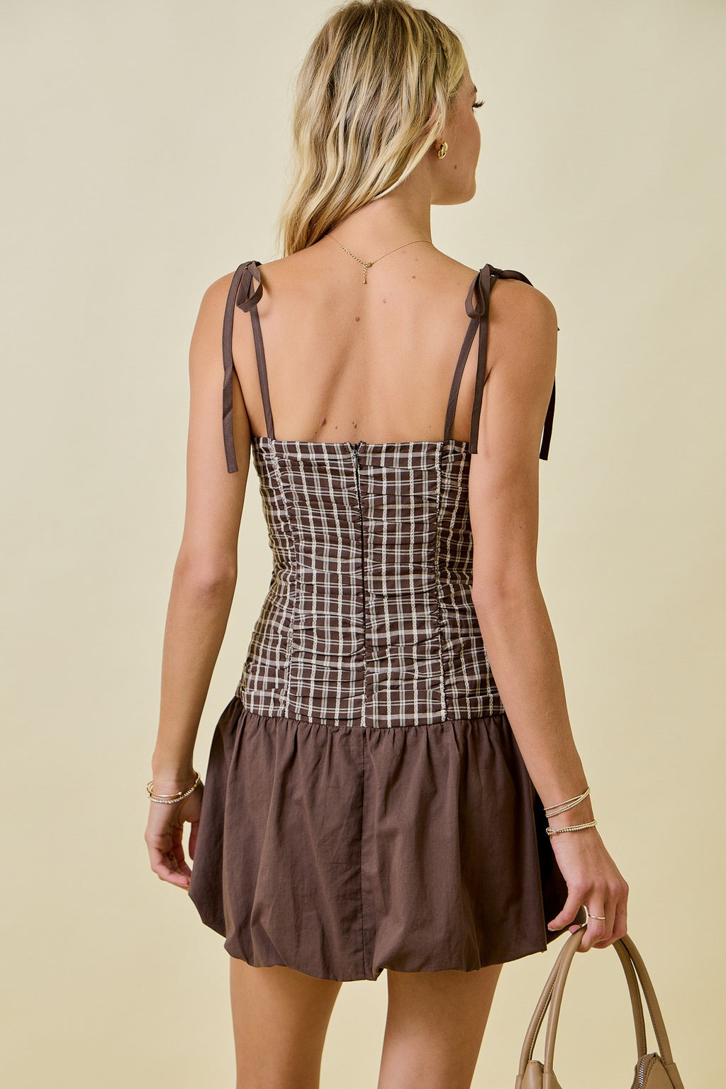 Fall For You Gingham Dress