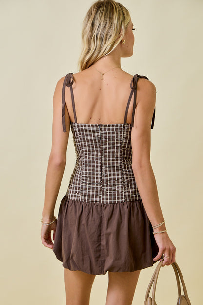 Fall For You Gingham Dress