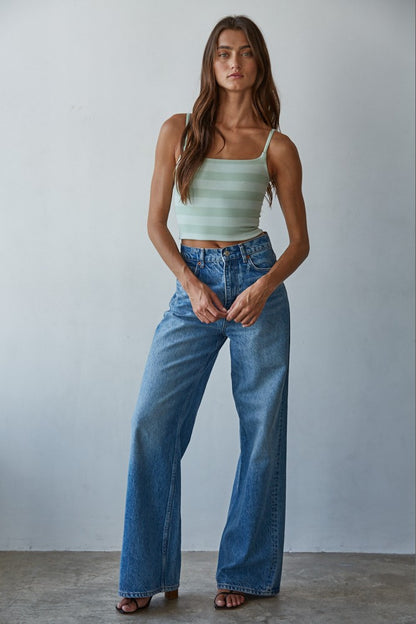 Reversible Layered Cami-Dusty Mint