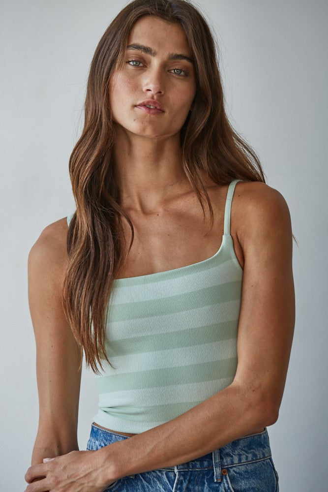 Reversible Layered Cami-Dusty Mint
