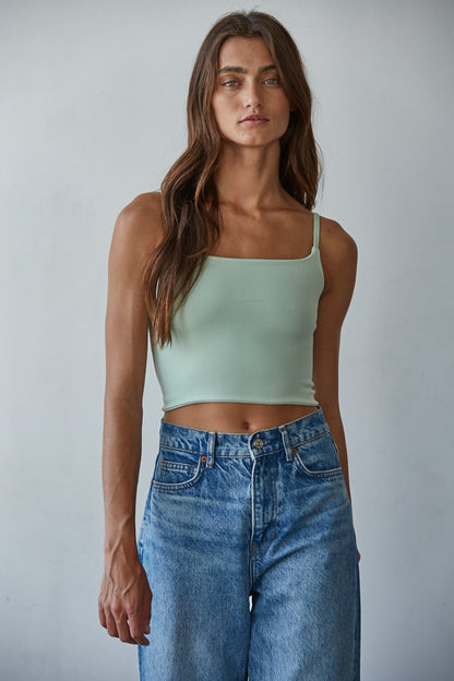 Reversible Layered Cami-Dusty Mint