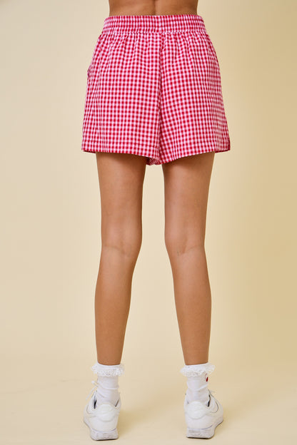 Red Gingham Boxer Shorts