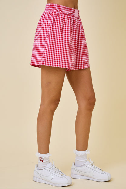 Red Gingham Boxer Shorts