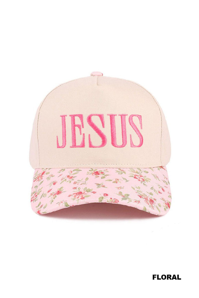 Jesus Two Tone Canvas Cotton Cap