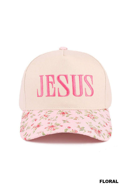 Jesus Two Tone Canvas Cotton Cap