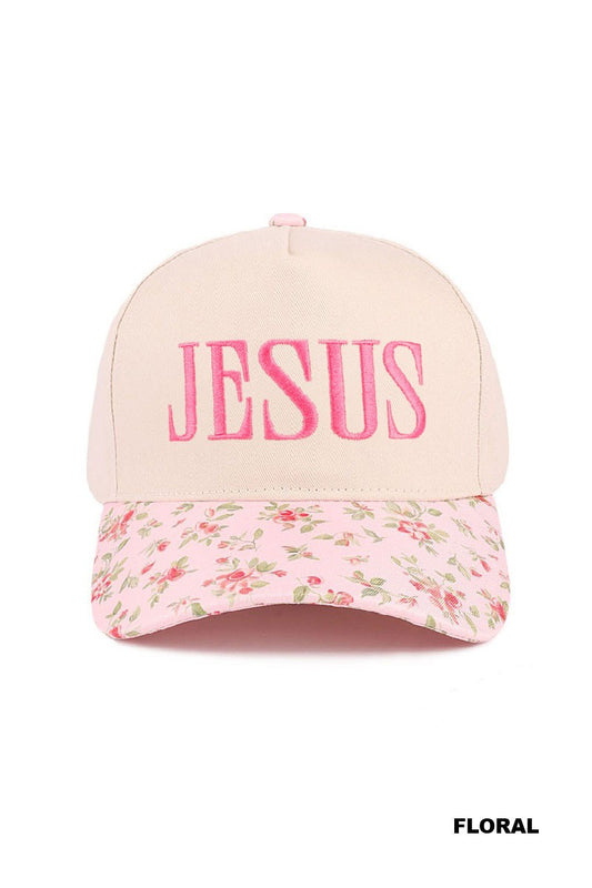 Jesus Two Tone Canvas Cotton Cap
