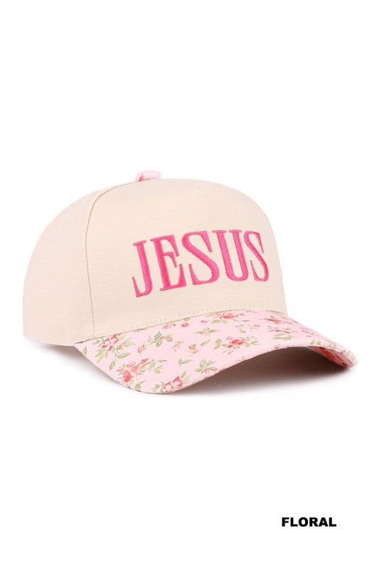 Jesus Two Tone Canvas Cotton Cap