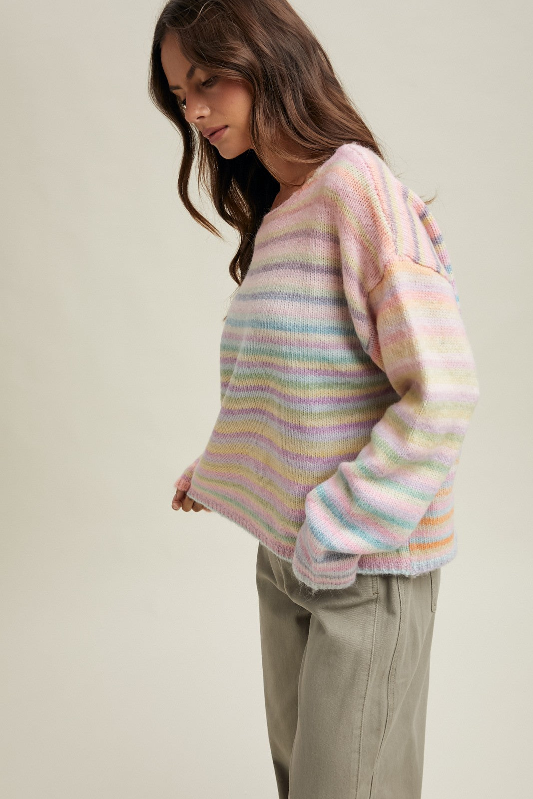 Rainbow Knit Sweater