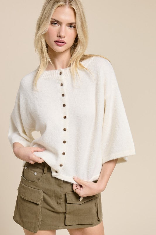 Haven Knit Short Sleeve Cardigan