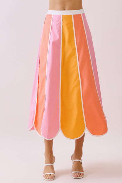Sunset Dream Midi Skirt