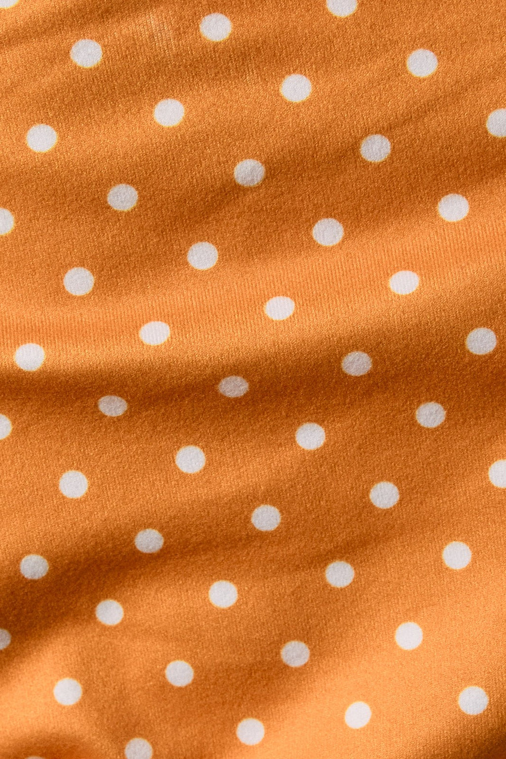Off Shoulder Top With Side Ruching In Polka Dot