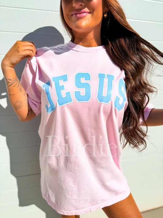 Jesus Graphic Tee on Blossom