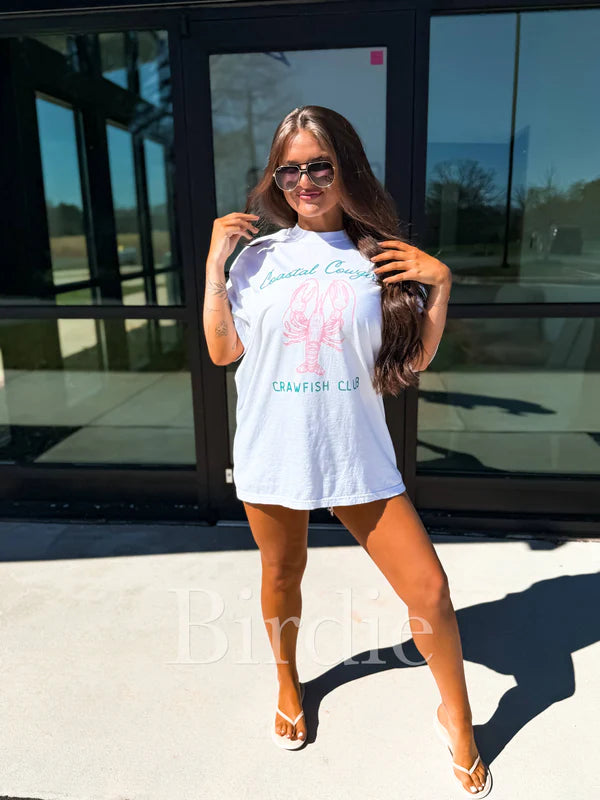 Crawfish Club Graphic Tee on White