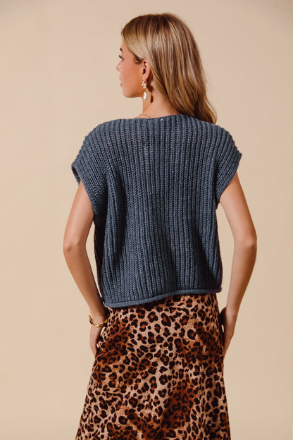 Midnight Blue Sweater Vest