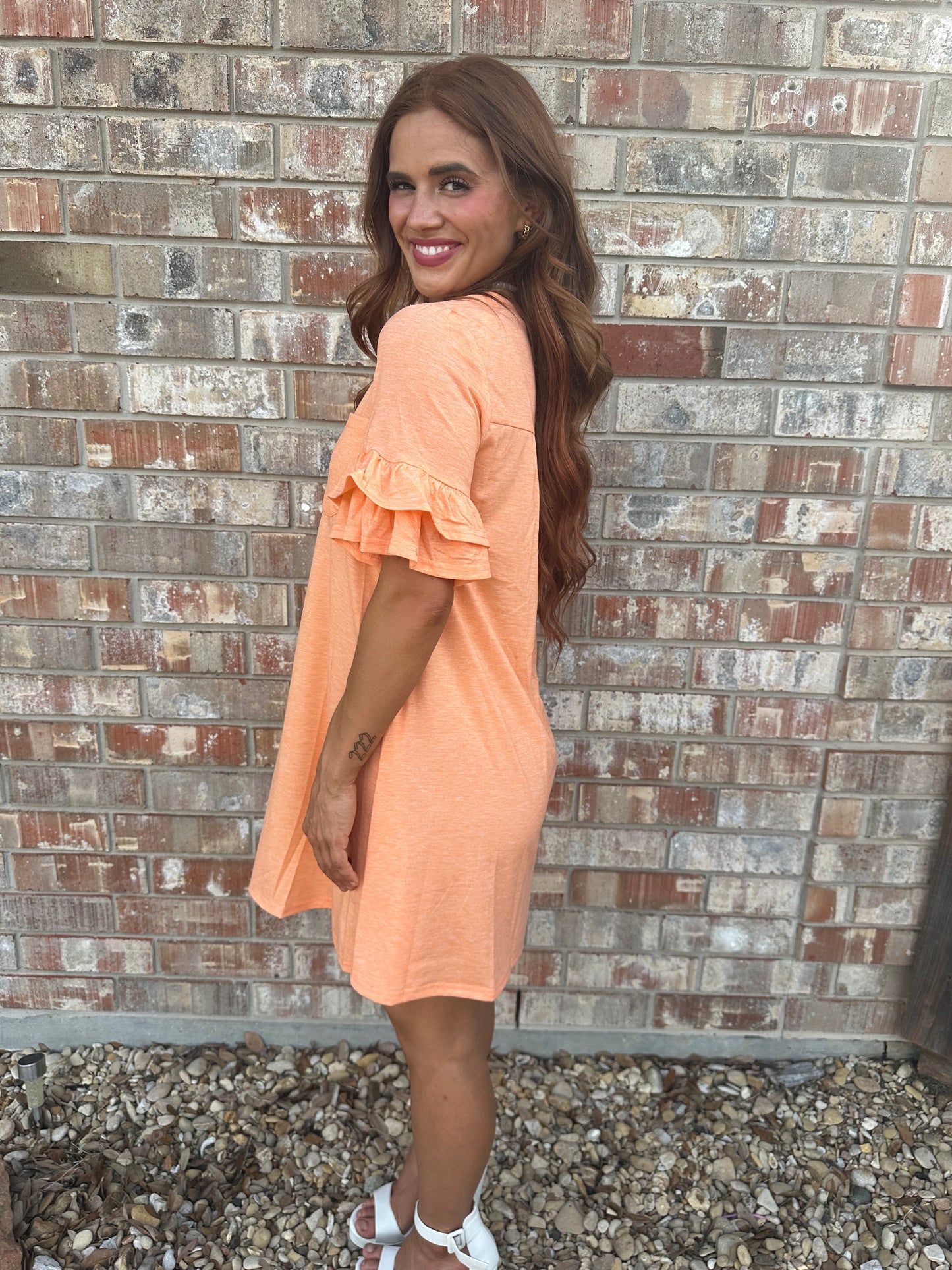 Mango French Terry Tee Shirt Dress