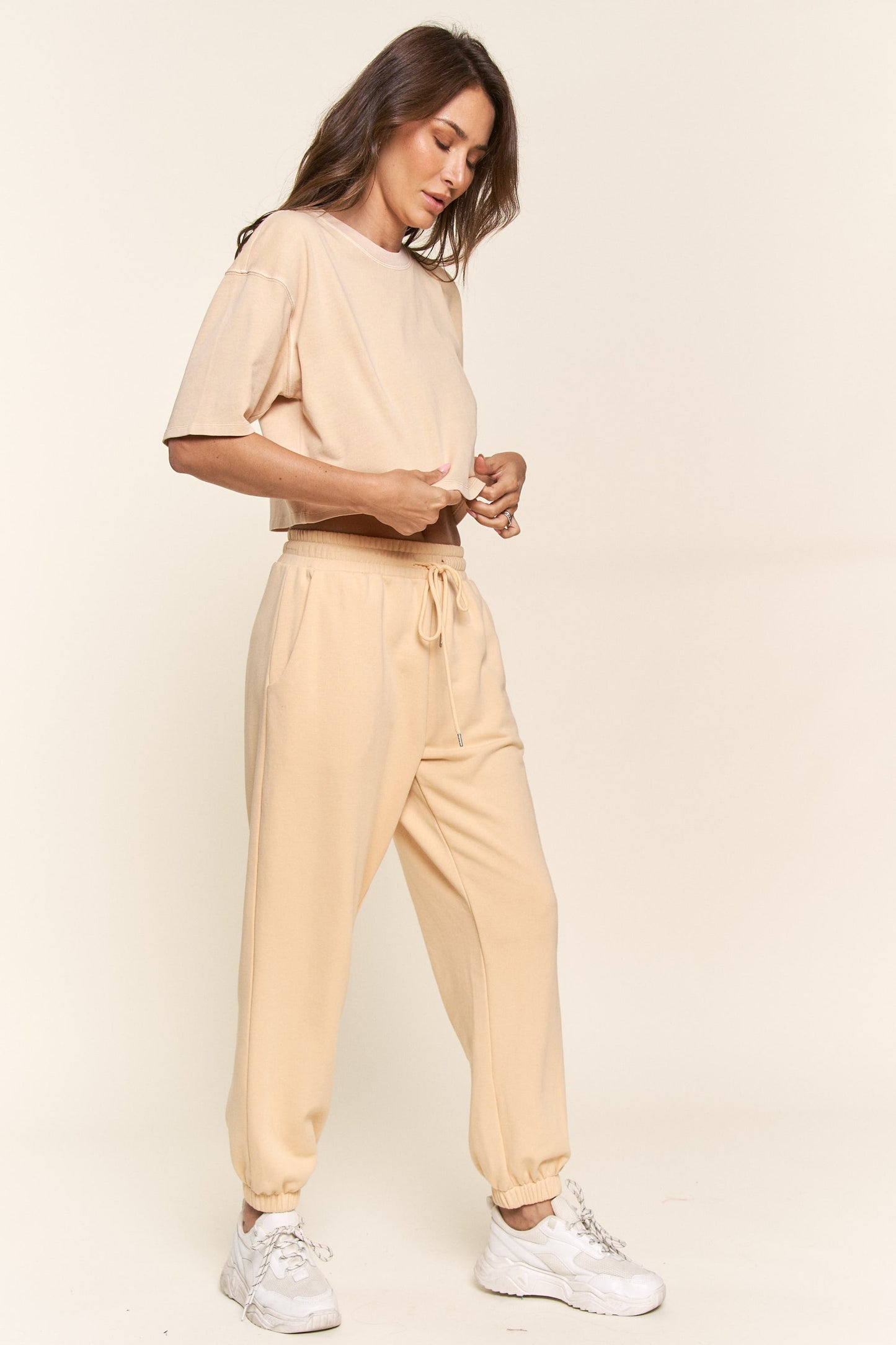 Mellow Yellow Washed Crop T Shirt