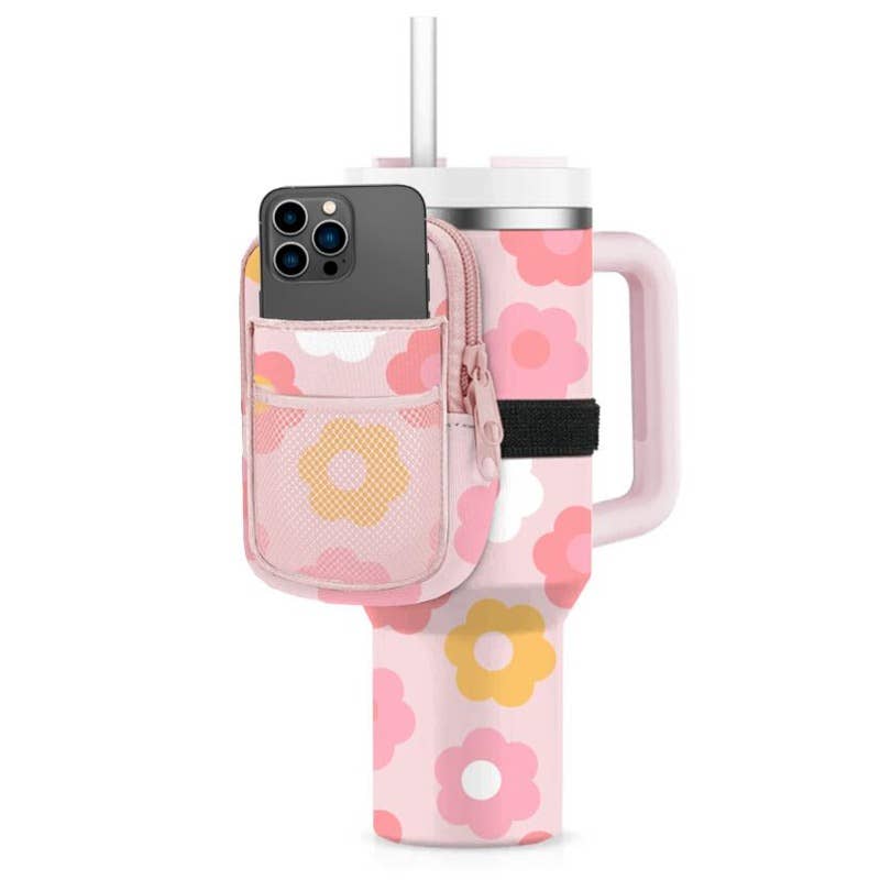 Groovy Flowers Tumbler Zipper Pouch