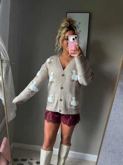 PRE ORDER RESTOCK 10/02 The Cozy Duckling Oversized Knit Cardigan