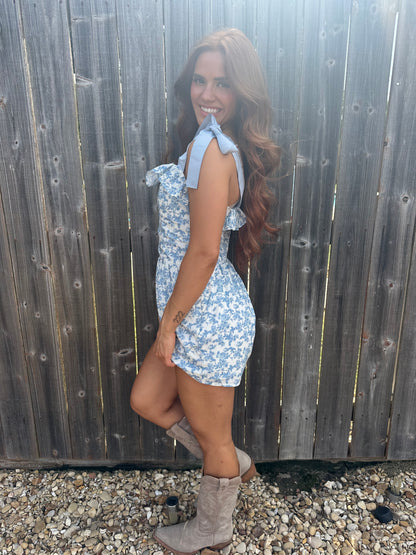 Summer Romper with bow straps